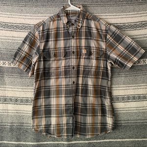 Plaid Carhartt Button Down Medium